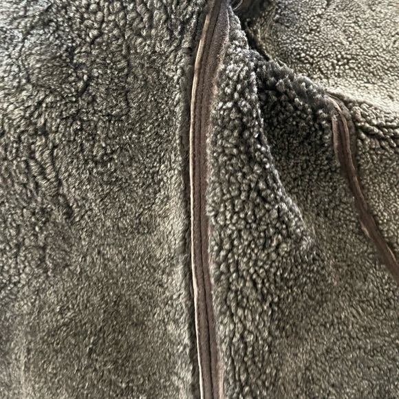 Rick Owen’s Brown Wool Coat, Large Lapels doubles as hood, long sleeves, vintage - Picture 6 of 9